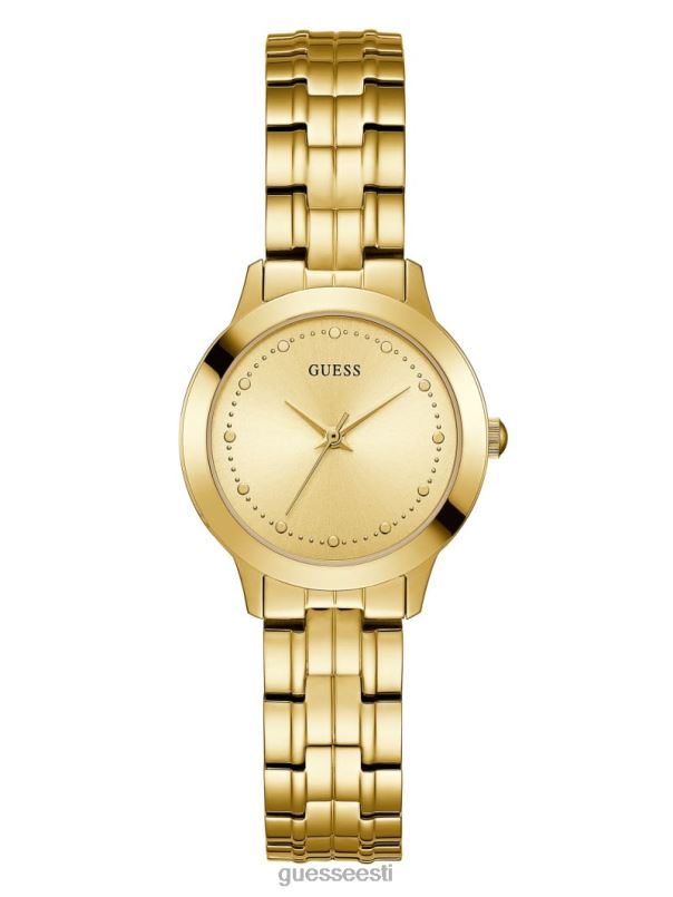 õhuke klassikaline käekell kullast GUESS tarvik naised BB4BB3574