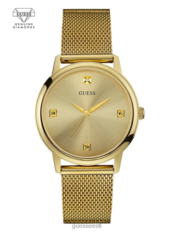 õhukese võrguga teemantkell kullast GUESS tarvik naised BB4BB3541