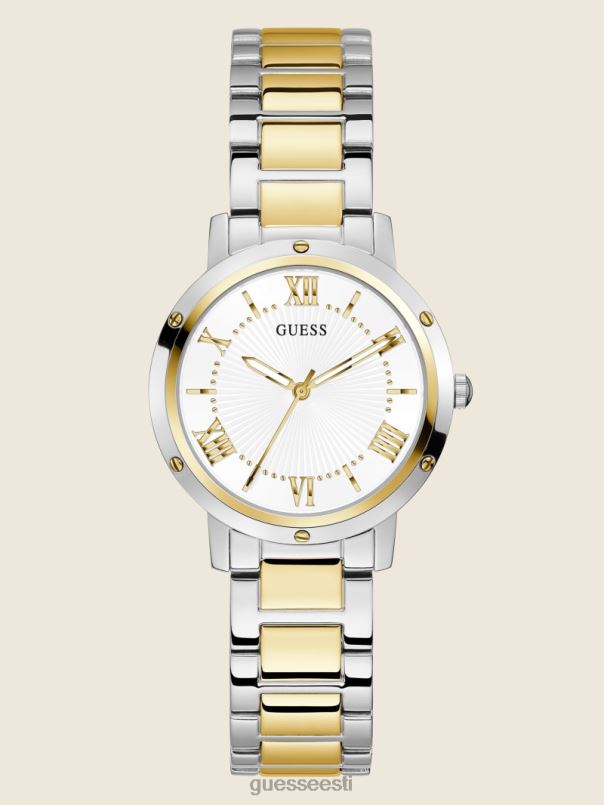 kahetooniline analoogkell roosa kuld GUESS tarvik naised BB4BB3565