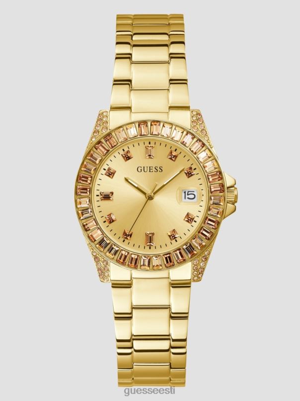 kristallist analoogkell kullast GUESS tarvik naised BB4BB3615