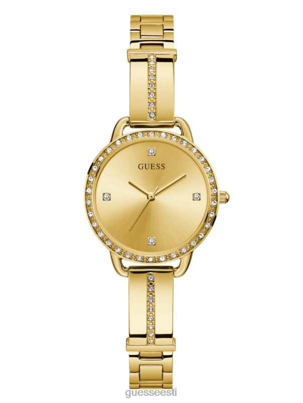kristallist analoogkell kullast GUESS tarvik naised BB4BB3647