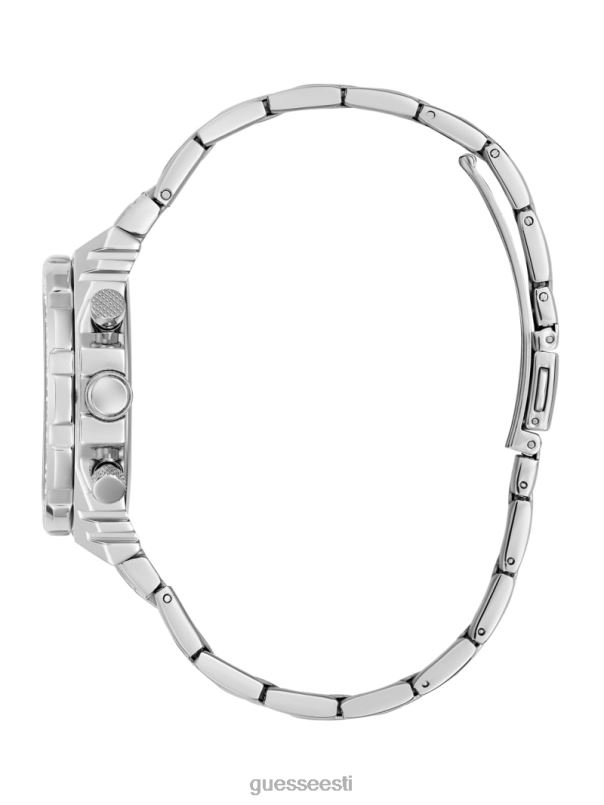 kristallist läbilõikega multifunktsionaalne käekell hõbedane GUESS tarvik naised BB4BB3560