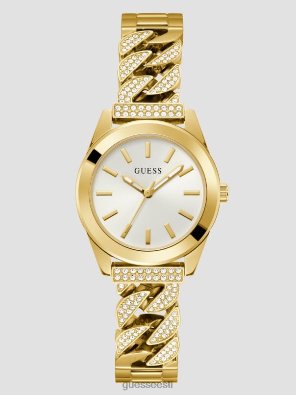 kristallist servaketi analoogkell kullast GUESS tarvik naised BB4BB3638