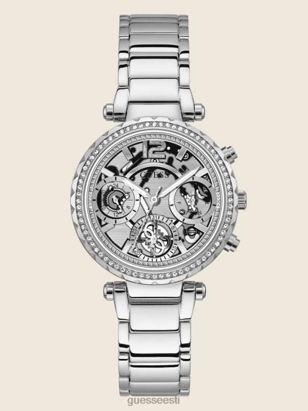 multifunktsionaalne kell hõbedane GUESS tarvik naised BB4BB3558