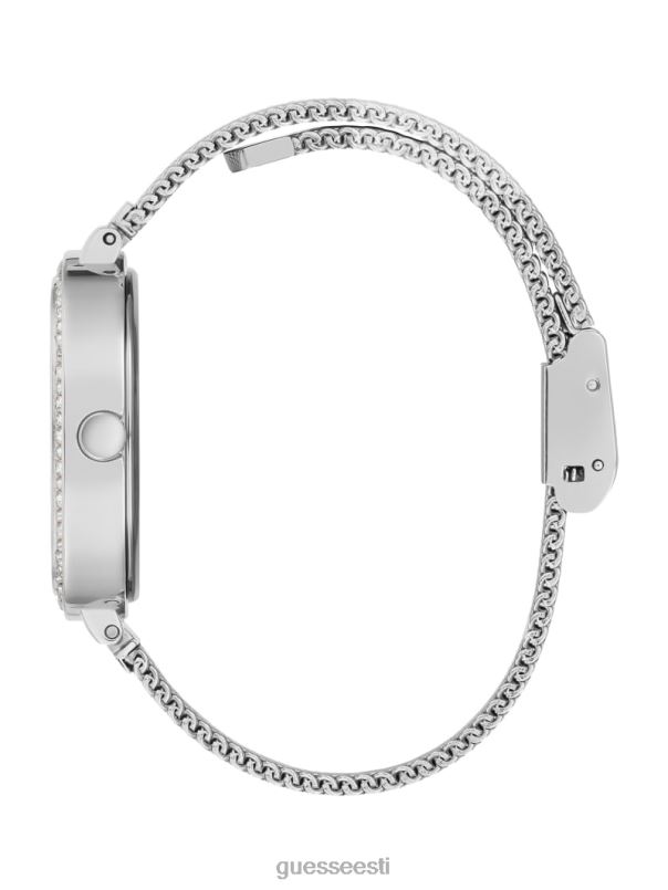 võrgust analoogkell hõbedane GUESS tarvik naised BB4BB3563
