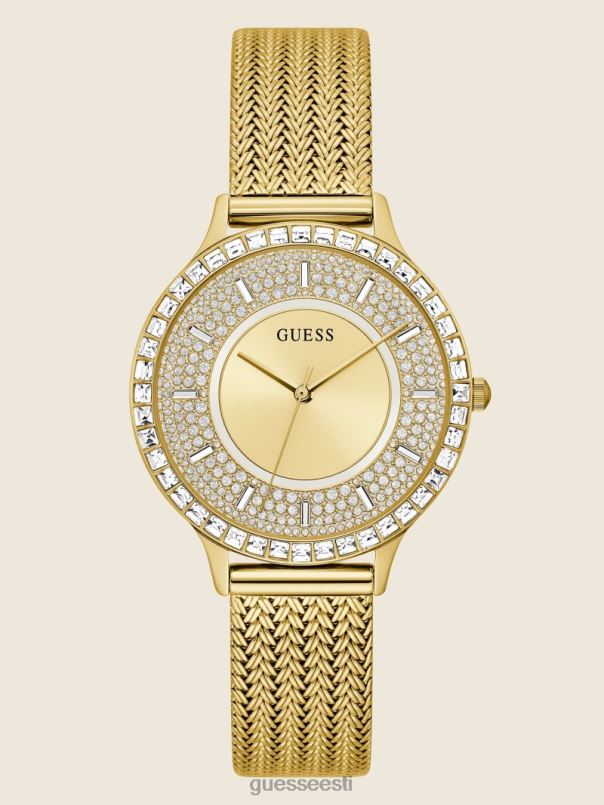 võrgust analoogkell kullast GUESS tarvik naised BB4BB3630