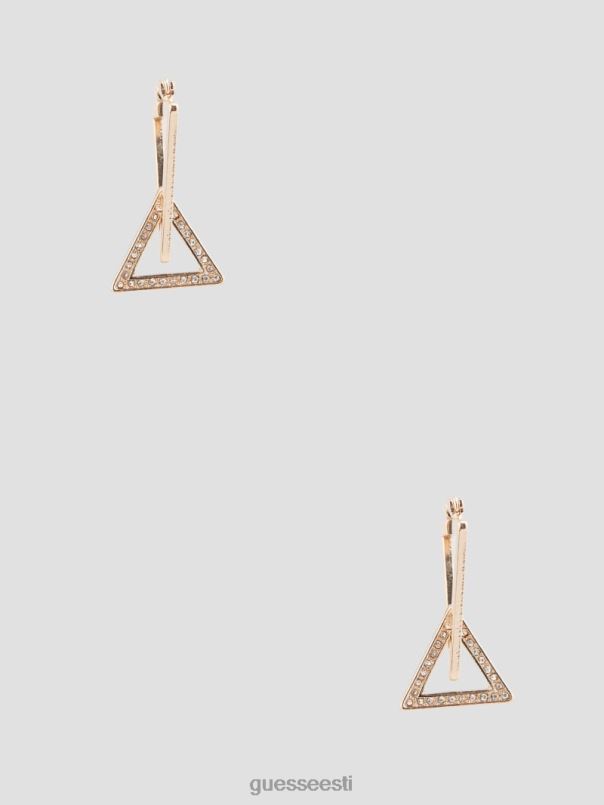 kolmnurksed kõrvarõngad kullast GUESS tarvik naised BB4BB3871