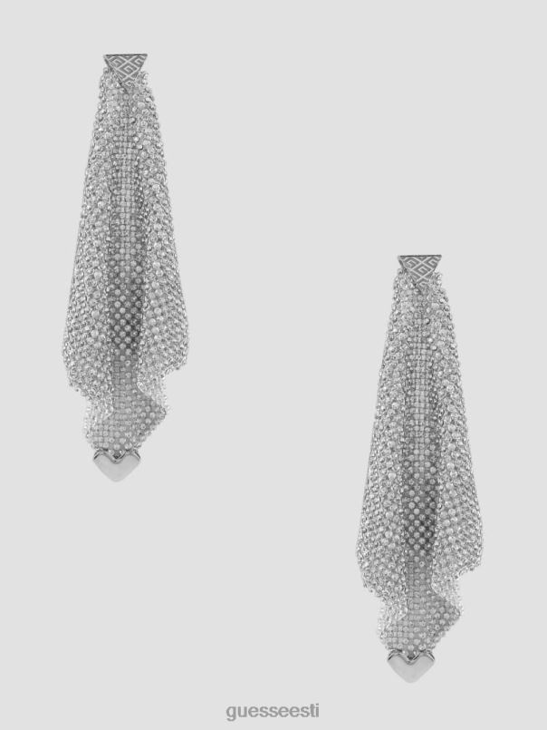 kristallvõrgust kõrvarõngad hõbedane GUESS tarvik naised BB4BB3836