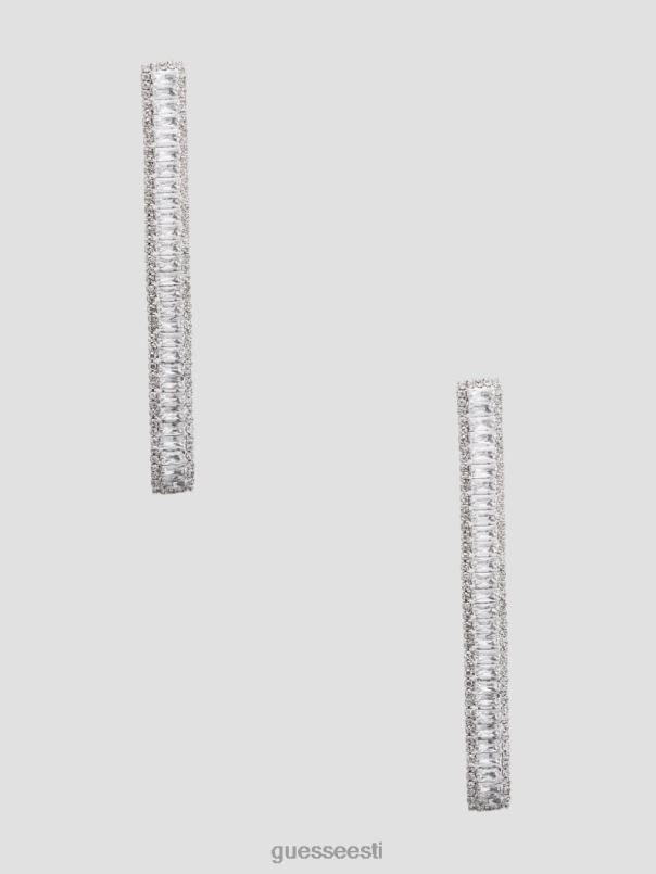 lineaarsed baguette kõrvarõngad hõbedane GUESS tarvik naised BB4BB3844