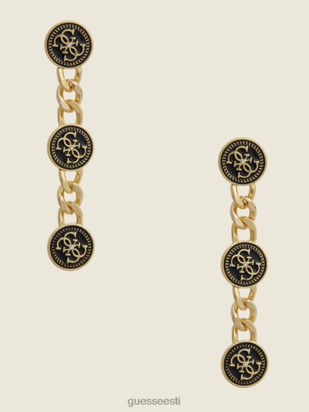 logo keti lineaarsed kõrvarõngad kullast GUESS tarvik naised BB4BB3926