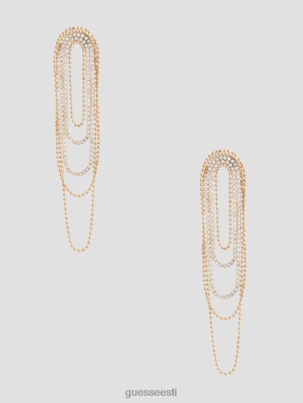 rhinestone Statement kõrvarõngad kullast GUESS tarvik naised BB4BB3839