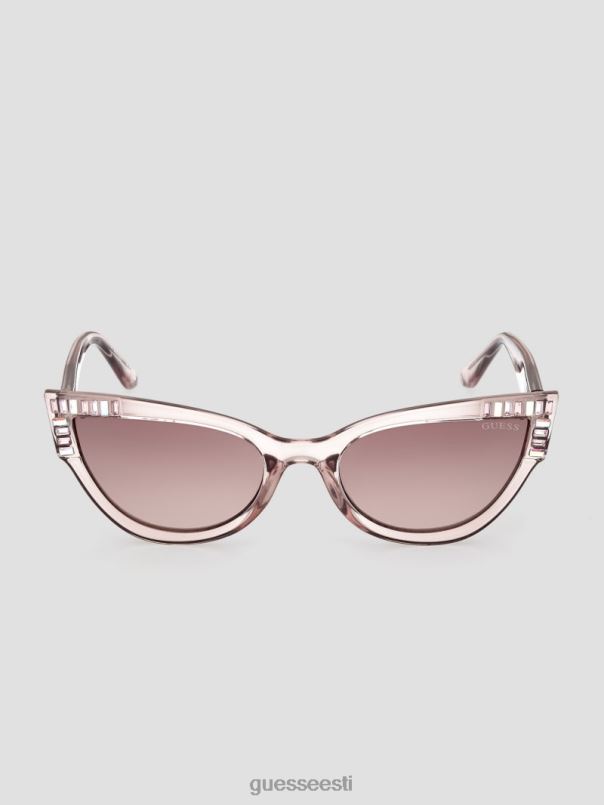 cateye plastikust kivist päikeseprillid alasti GUESS tarvik naised BB4BB3653