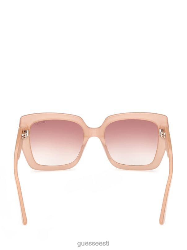 kandilise logoga trükitud plastikust päikeseprillid põsepuna GUESS tarvik naised BB4BB3657
