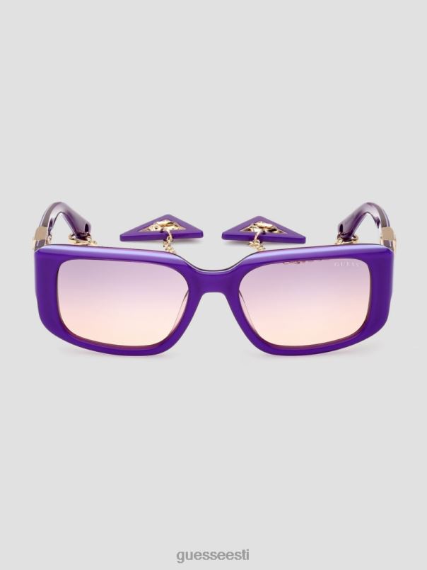 kandilised plastikust päikeseprillid võtmehoidjaga lilla GUESS tarvik naised BB4BB3662