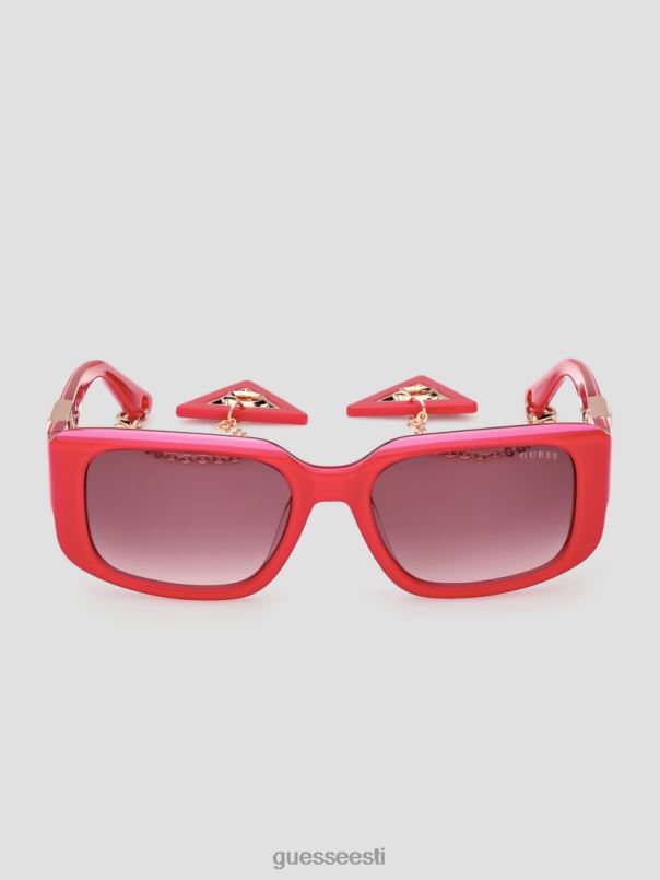 kandilised plastikust päikeseprillid võtmehoidjaga roosa GUESS tarvik naised BB4BB3713