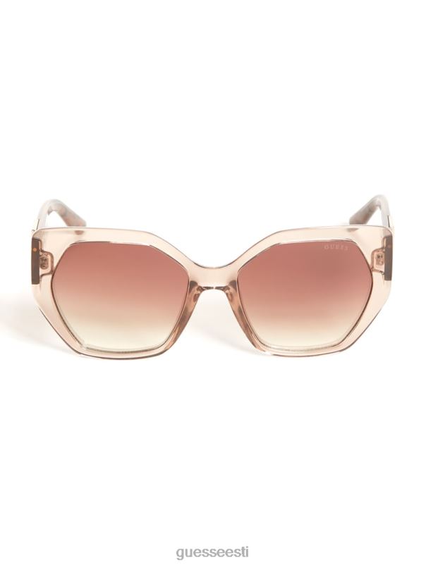kolmnurksed geomeetrilised päikeseprillid alasti GUESS tarvik naised BB4BB3730