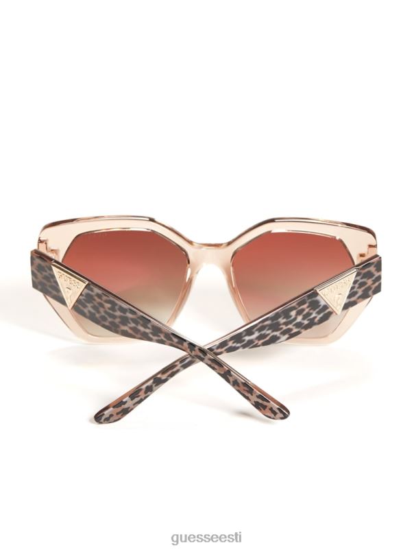 kolmnurksed geomeetrilised päikeseprillid alasti GUESS tarvik naised BB4BB3730