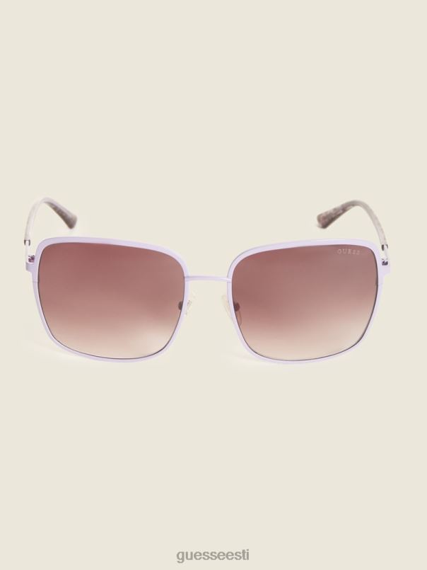 ülisuured metallist kandilised päikeseprillid lilla GUESS tarvik naised BB4BB3688