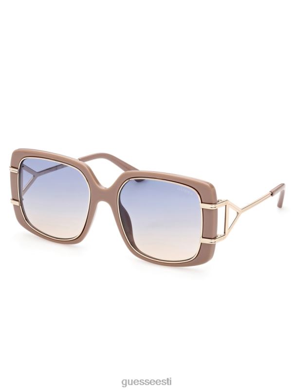 ülisuured ruudukujulised päikeseprillid alasti GUESS tarvik naised BB4BB3764