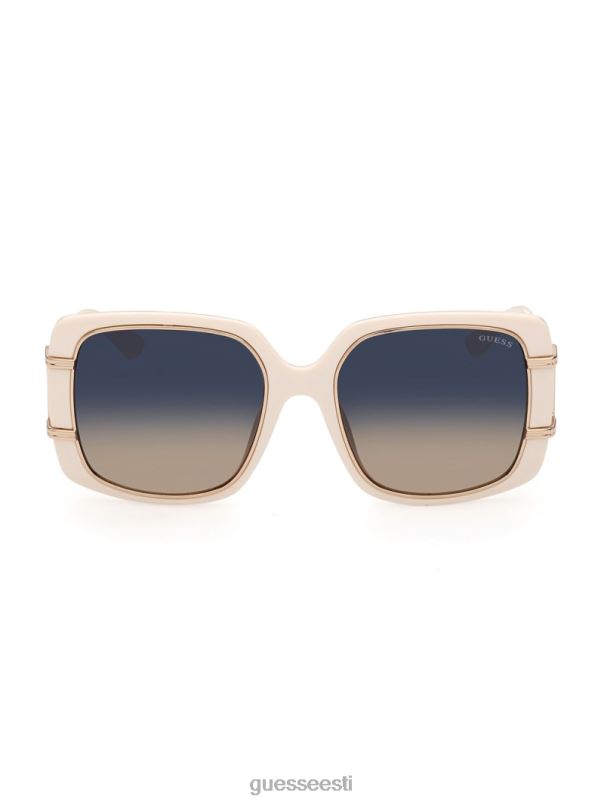 ülisuured ruudukujulised päikeseprillid valge GUESS tarvik naised BB4BB3714