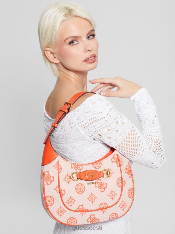 izzy logoga hulkurkott oranž/heleoranž GUESS kotid naised BB4BB3066