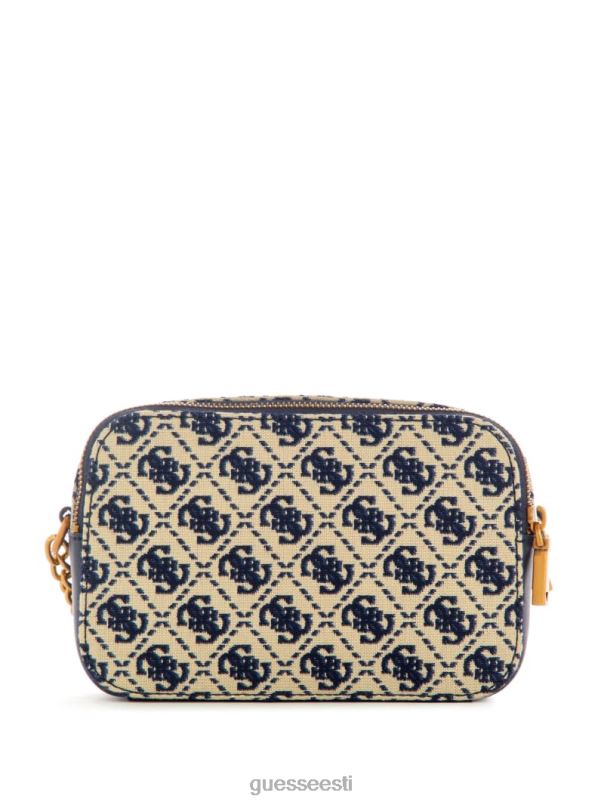 izzy jacquard logoga kaamerakott mereväe logo GUESS kotid naised BB4BB2963