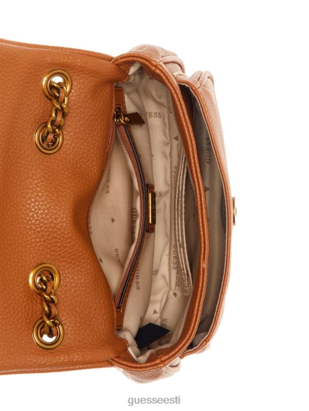 becci mini kabriolettkott konjak GUESS kotid naised BB4BB2796