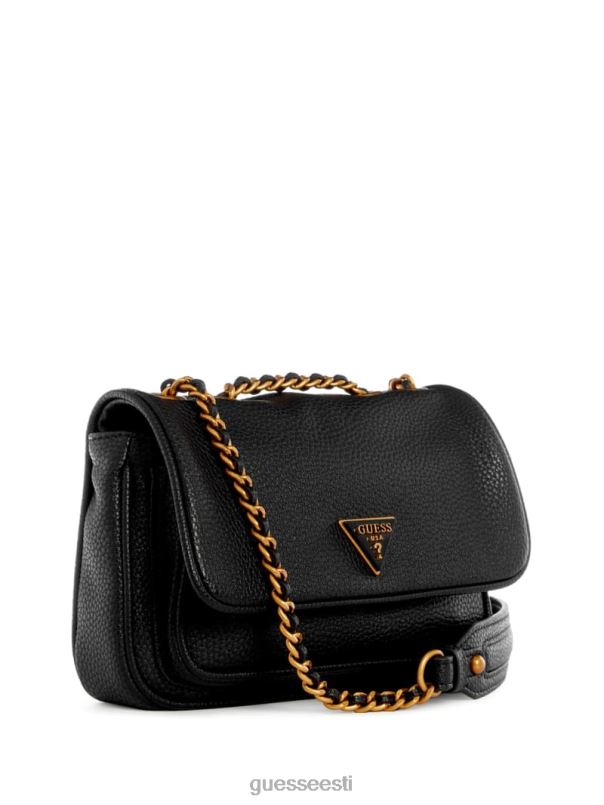 becci mini kabriolettkott must lilletrükk GUESS kotid naised BB4BB2795