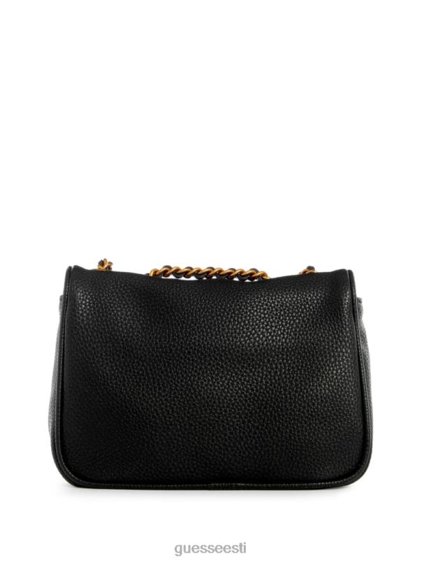 becci mini kabriolettkott must lilletrükk GUESS kotid naised BB4BB2795