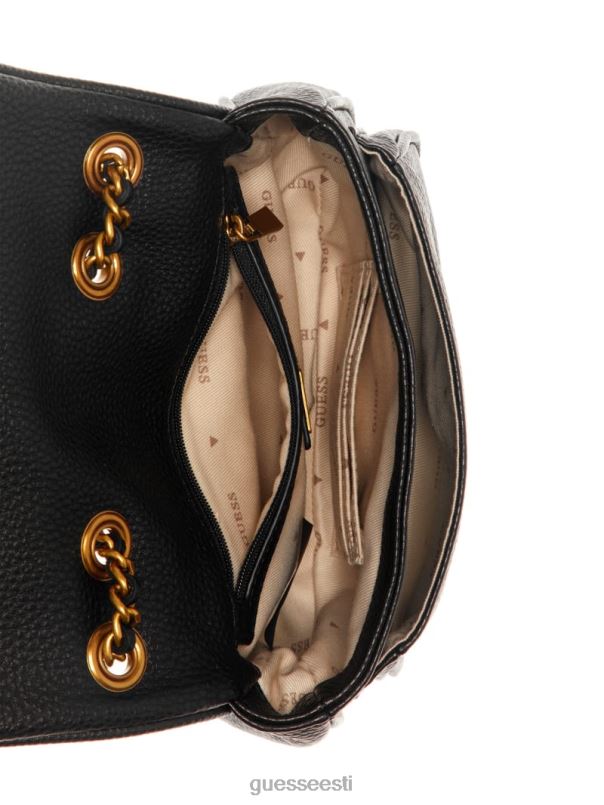 becci mini kabriolettkott must lilletrükk GUESS kotid naised BB4BB2795