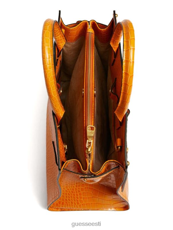 cristina Croc nahast käekott oranž GUESS kotid naised BB4BB3286
