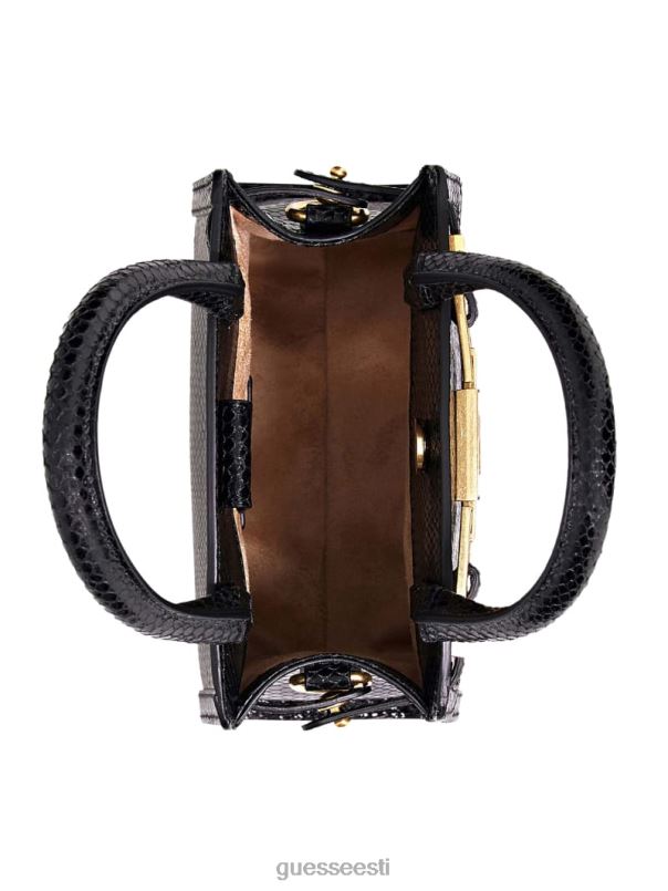 cristina väike nahast käekott must lilletrükk GUESS kotid naised BB4BB2882