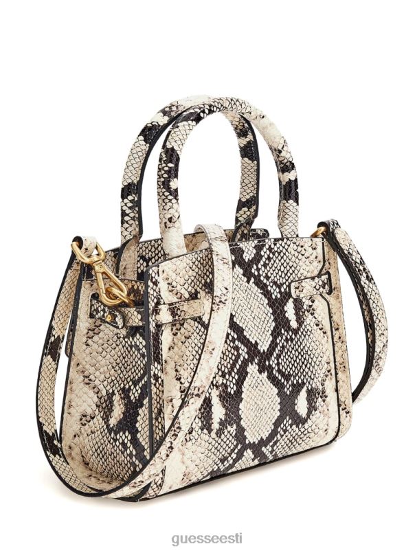 cristina väike nahast käekott valge patent GUESS kotid naised BB4BB3275