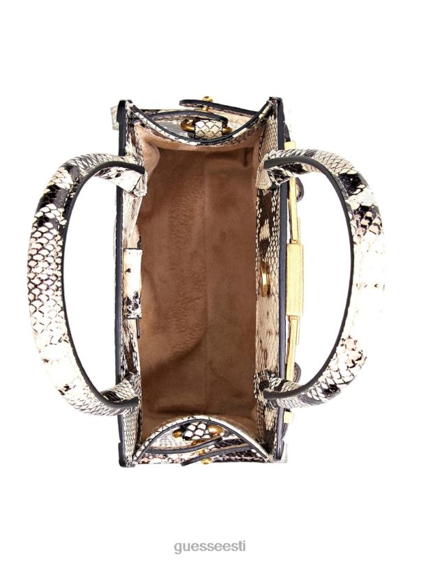 cristina väike nahast käekott valge patent GUESS kotid naised BB4BB3275