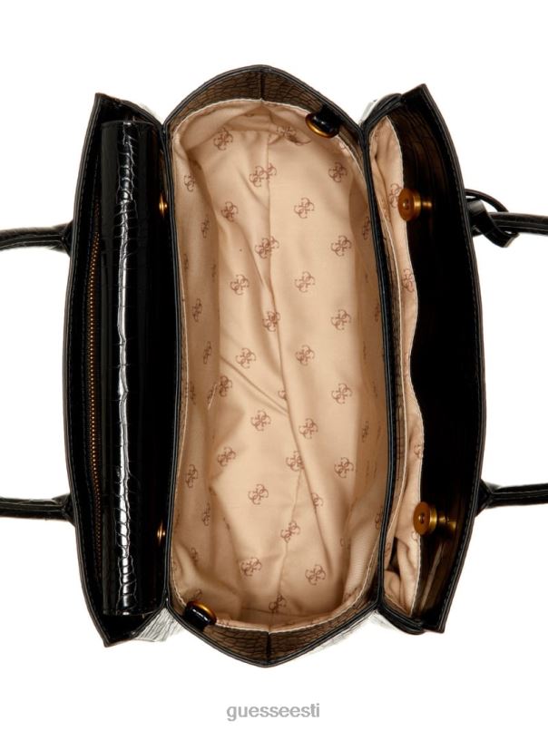 enisa kõrgseltskonna kott must lilletrükk GUESS kotid naised BB4BB3272