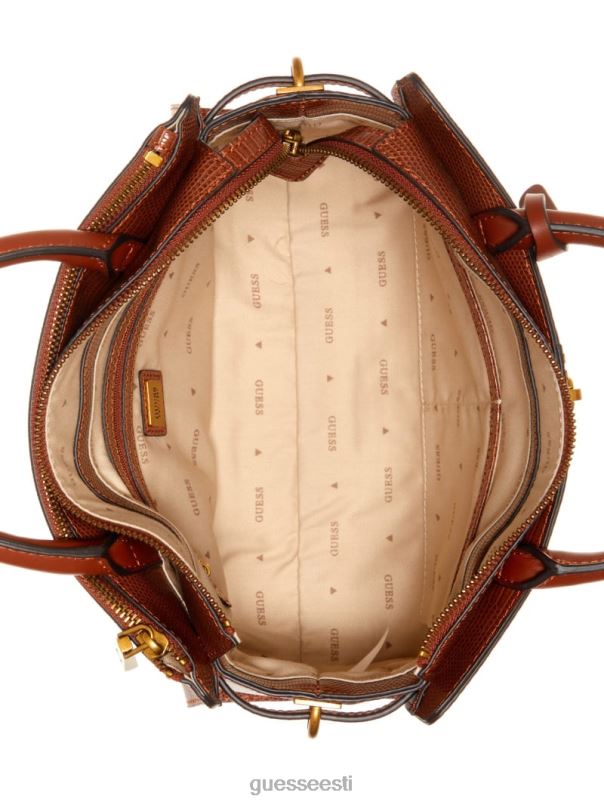 ginevra tekstuuriga eliitühiskonna kott konjak GUESS kotid naised BB4BB2835