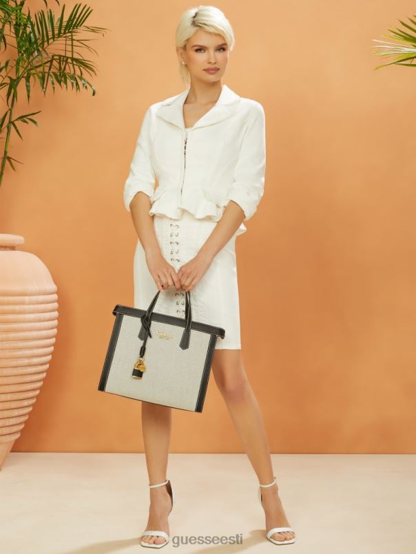 jovie ühiskonna rahakott must lilletrükk GUESS kotid naised BB4BB3261