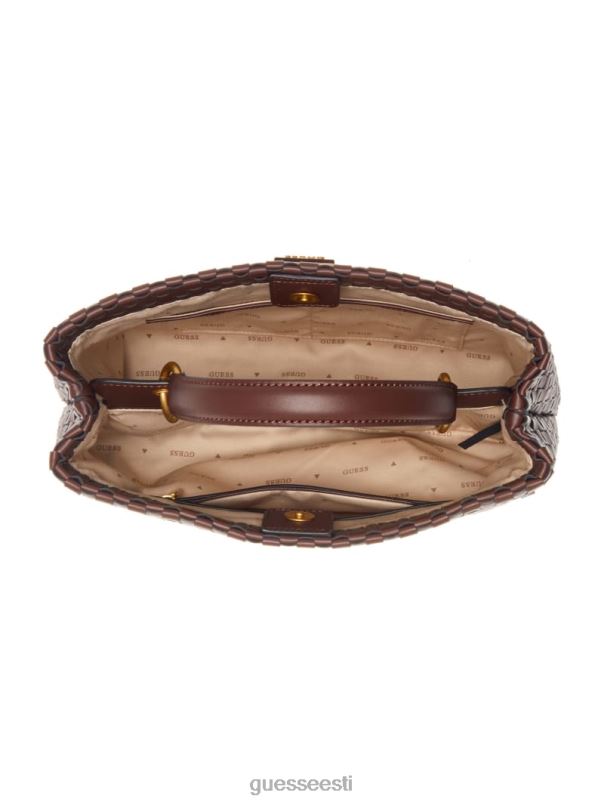 lisbet kootud kott mahagon GUESS kotid naised BB4BB2822