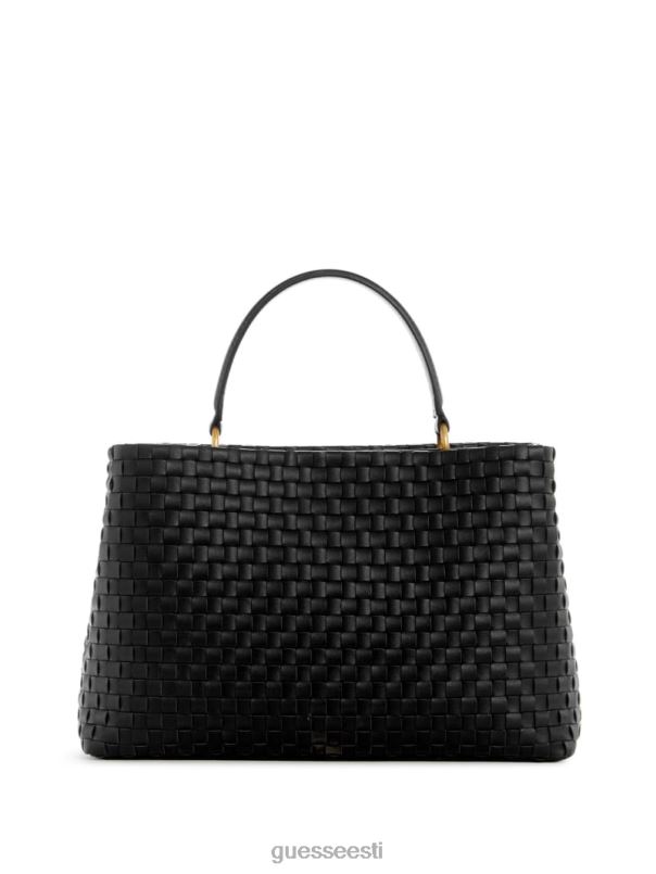 lisbet kootud kott must lilletrükk GUESS kotid naised BB4BB2817