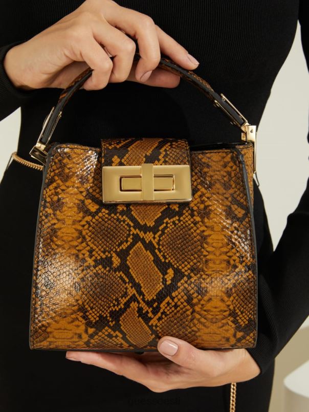 monia python print nahast minikott oliiv GUESS kotid naised BB4BB3312