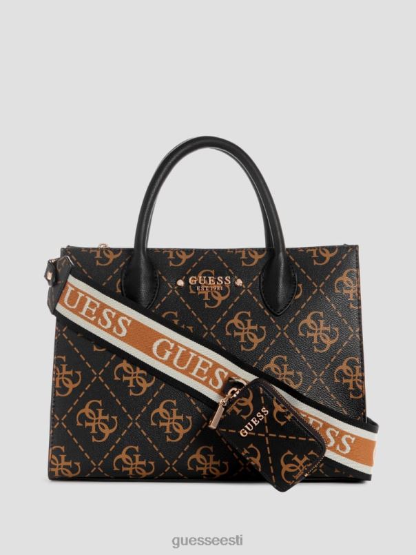 rea quattro g kõrgseltskonna kott pruun multi GUESS kotid naised BB4BB2843