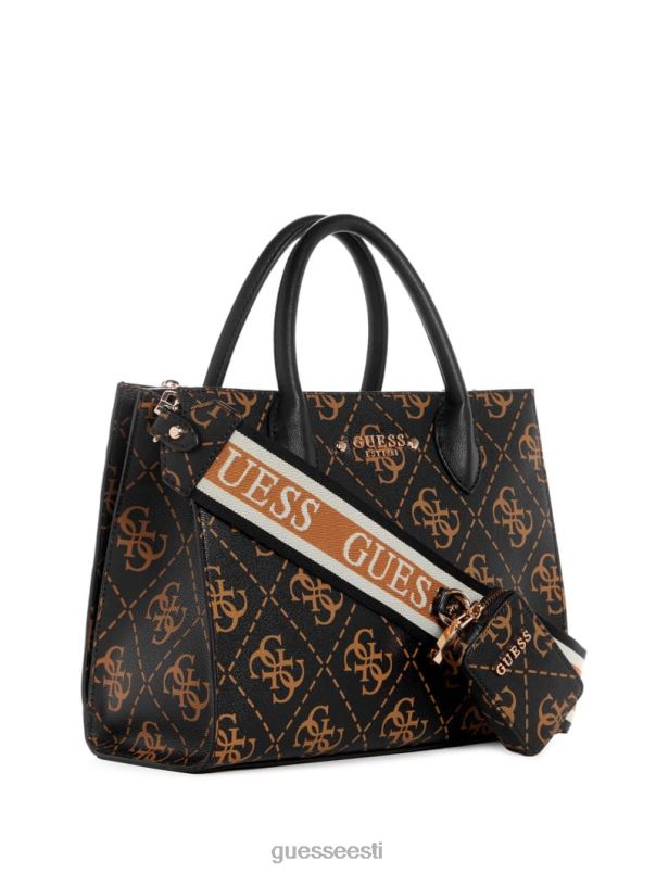 rea quattro g kõrgseltskonna kott pruun multi GUESS kotid naised BB4BB2843