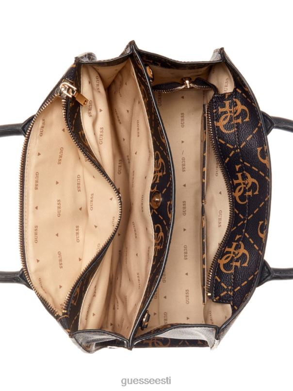rea quattro g kõrgseltskonna kott pruun multi GUESS kotid naised BB4BB2843