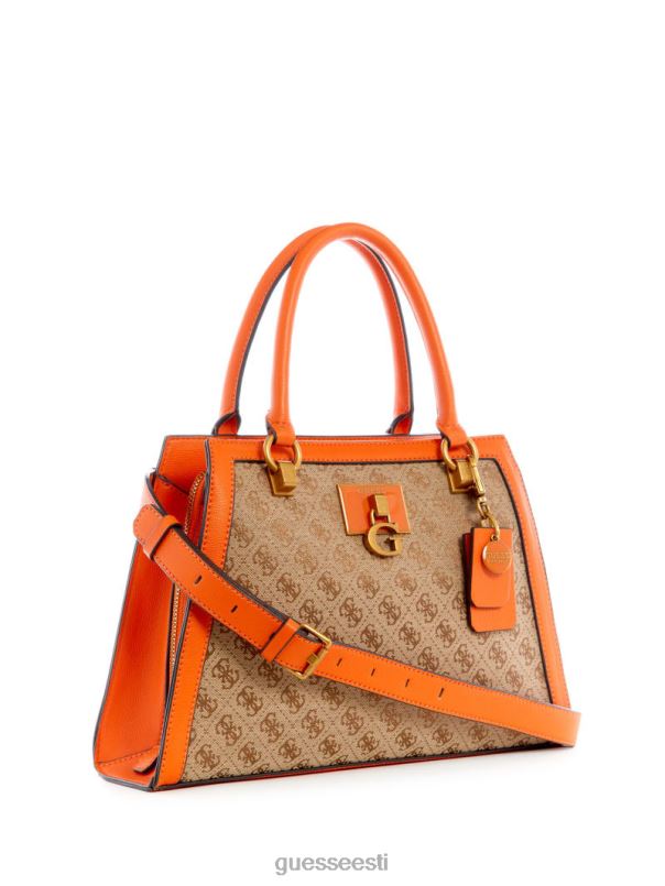 stephi žakaarmadratsi logoga tüdruksõbra kott latte logo/oranž GUESS kotid naised BB4BB2980