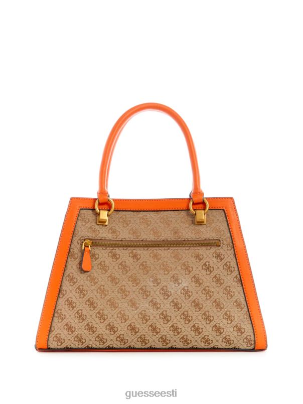stephi žakaarmadratsi logoga tüdruksõbra kott latte logo/oranž GUESS kotid naised BB4BB2980