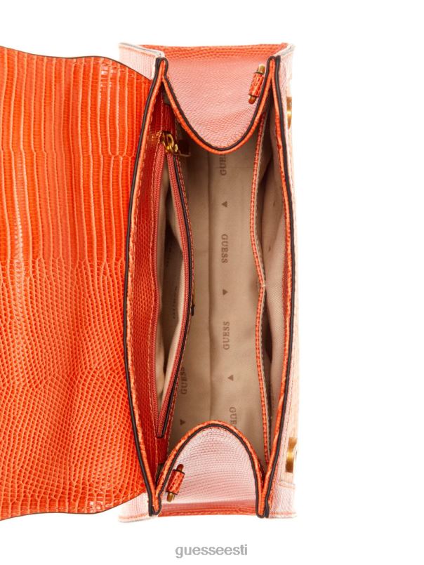 stephi bambusest kokkupandav kott oranž logo GUESS kotid naised BB4BB2768