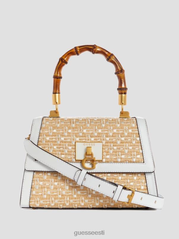 stephi õlglogoga bambusest kokkupandav kott valge multi GUESS kotid naised BB4BB2765