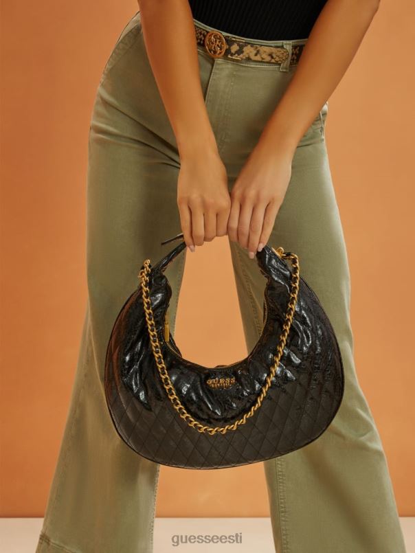 dema tepitud hulkurkott must lilletrükk GUESS kotid naised BB4BB3032