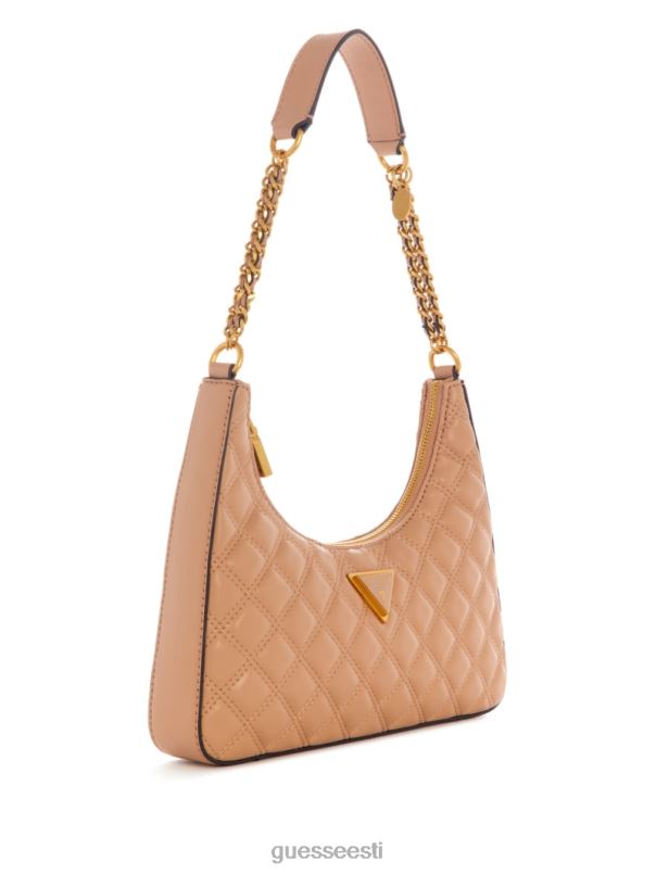 giully top-tõmblukuga õlakott beež ülevool GUESS kotid naised BB4BB3005