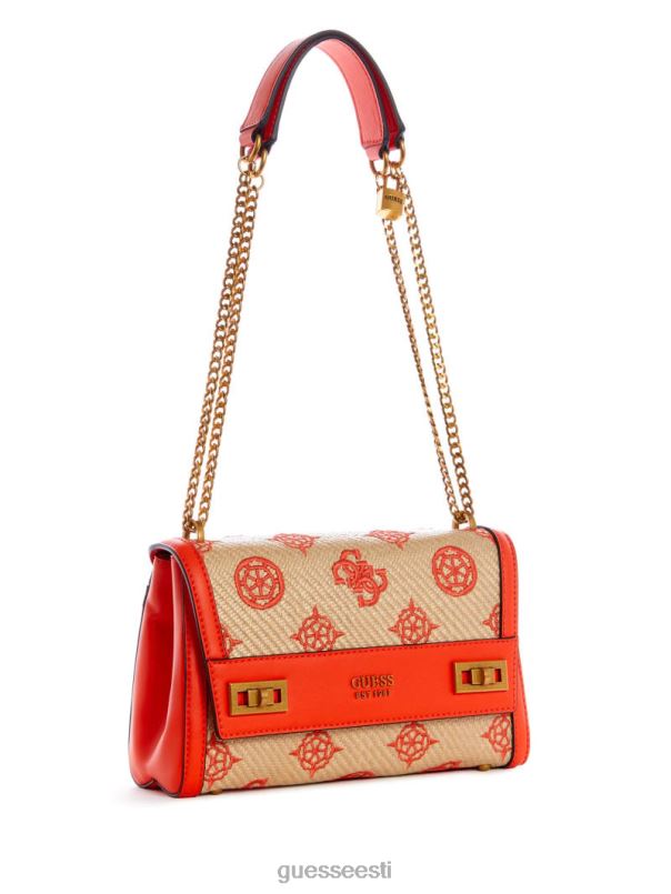 katey klapiga õlakott looduslik/leek GUESS kotid naised BB4BB2995